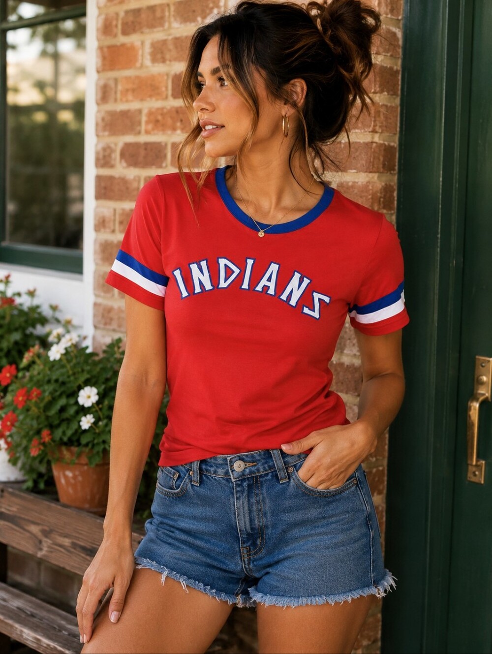 Cooperstown Inidans Red Shirt